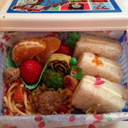 パスタにして、5歳息子の幼稚園弁当にイン☆無事完食！とっても美味しかったです(=´∀｀)人(´∀｀=)